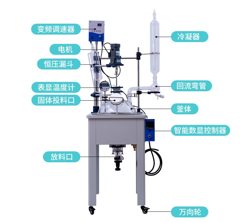 单层玻璃反应釜2